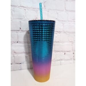 Starbucks X Tim Singleton Pride Grid Gradient Rainbow Ombre Venti Tumbler 2022
